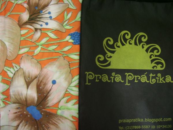 Floral Laranja e Verde